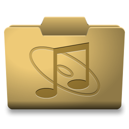 Yellow Music Icon 256x256 png